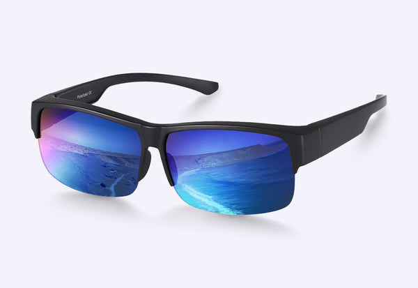 Blue Mirror / Matte Black